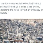 Syria introduces electronic visas — embassy – Business & Economy – TASS (Global Digital ID is Coming)