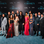 The cast of The Chosen attend the theatrical premiere of Season 3, Episodes One and Two during a charity fundraiser to benefit the Salvation Army at the historic Fox Theater on Tuesday, Nov. 15, 2022 in Atlanta. (John Amis/Invision or The Chosen/AP Images)